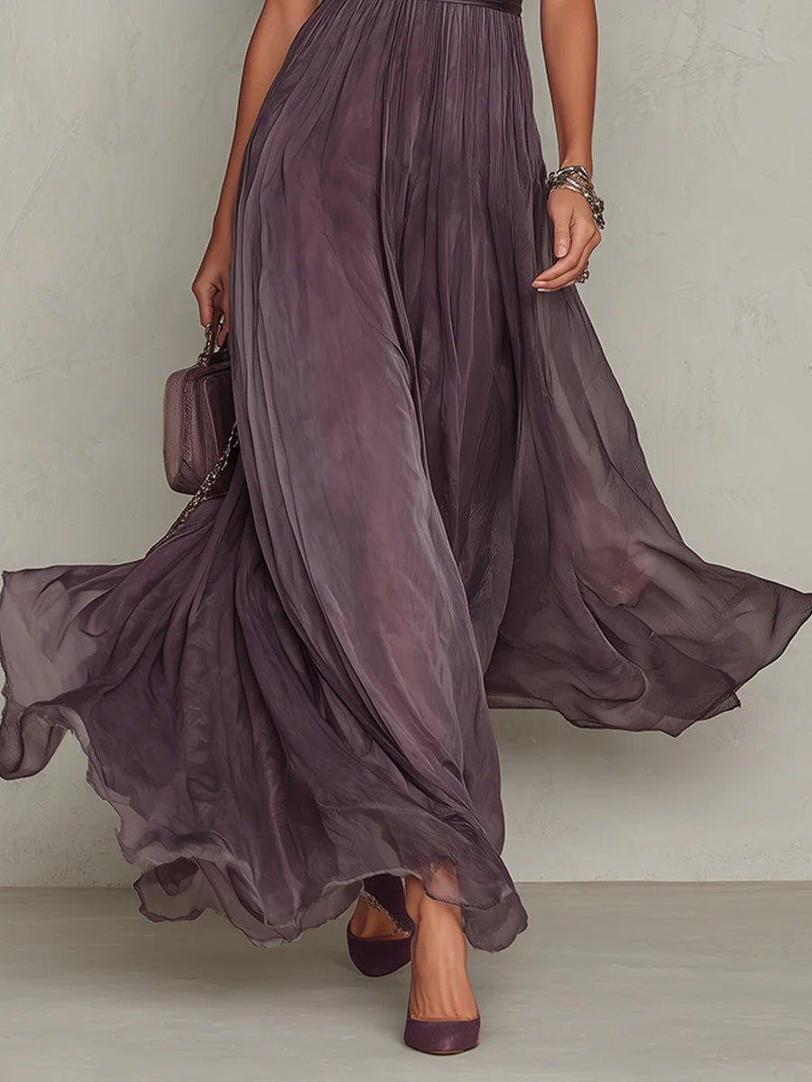 Andrea | Vestido Maxi Vintage de Gasa