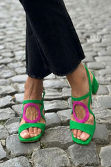 Verde y rosa