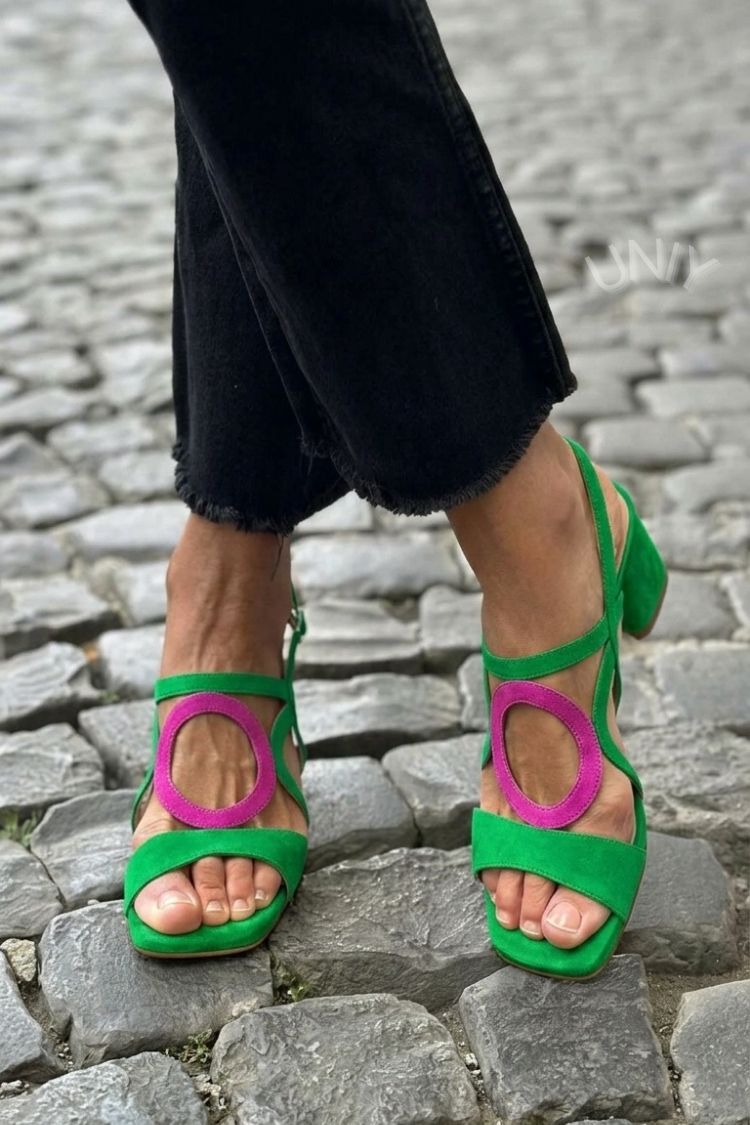 Verde y rosa