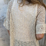 Sara - Blusa de punto con botón