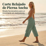 Amelia - Pantalones cortos plisados lisos