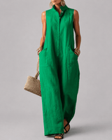 Carla – Emerald Green Jumpsuit