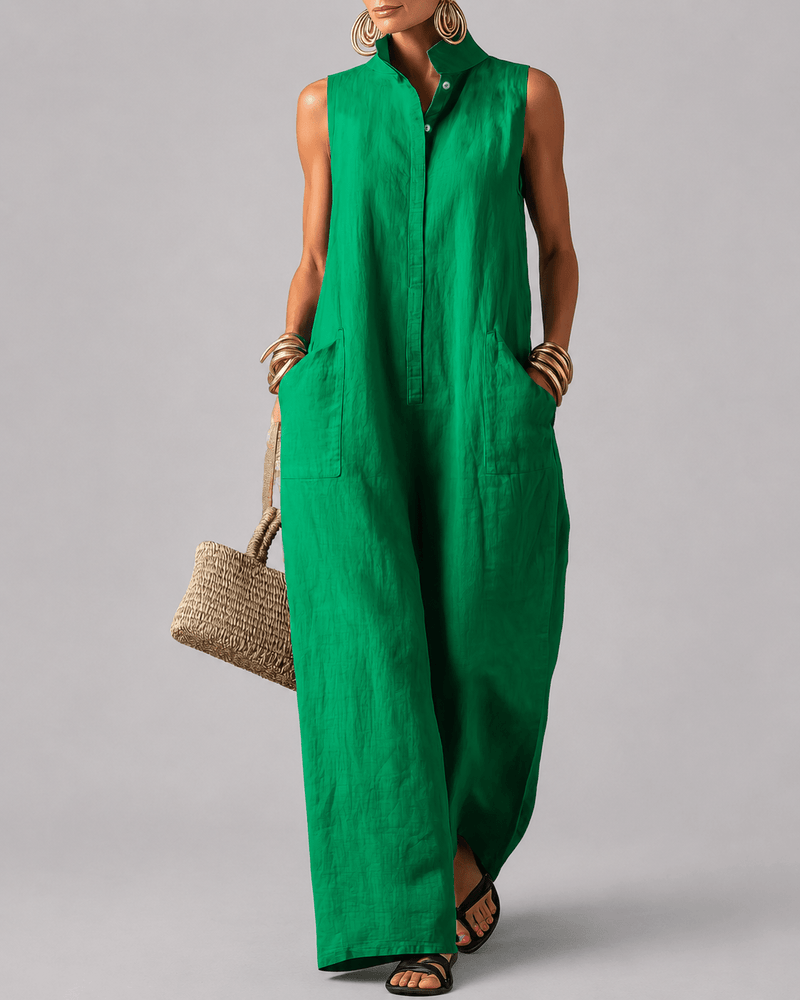 Carla – Emerald Green Jumpsuit