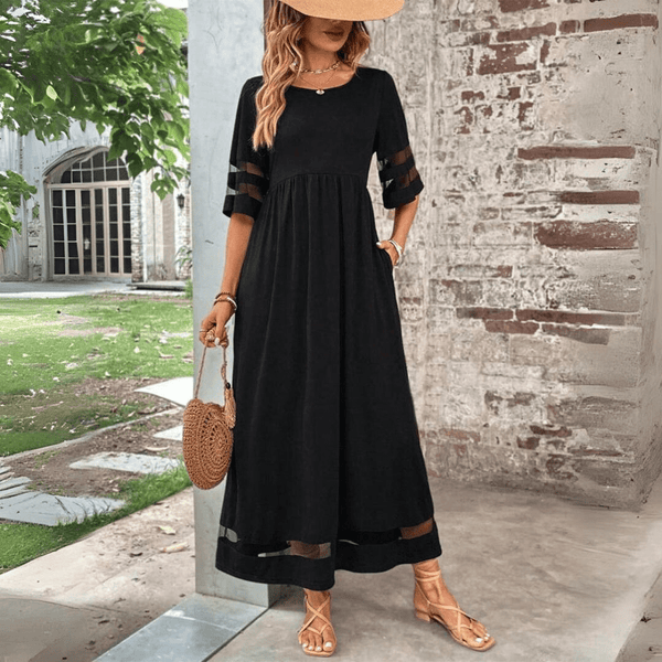 Aubrey™ – Flattering Tummy-Smoothing Midi Dress