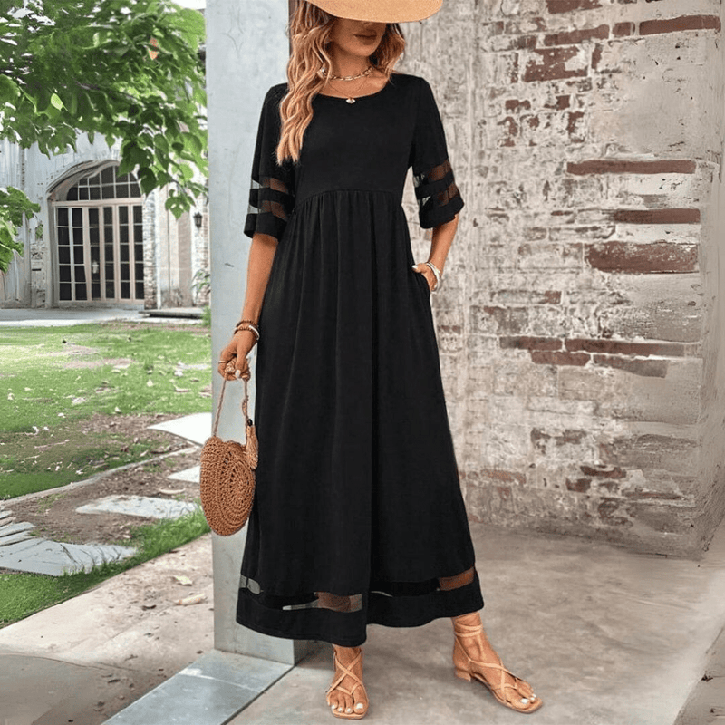 Aubrey™ – Flattering Tummy-Smoothing Midi Dress