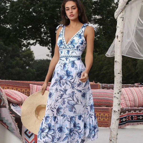 Carla - bañador con estampado y falda