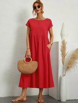Gabriela - Vestido midi fluido de elegancia atemporal