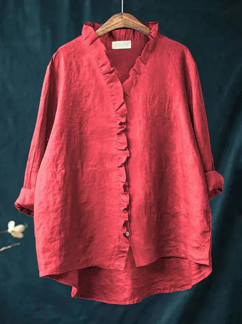 Sabela - Camisa informal con volantes