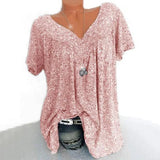Julia - Blusa estampada con escote en V