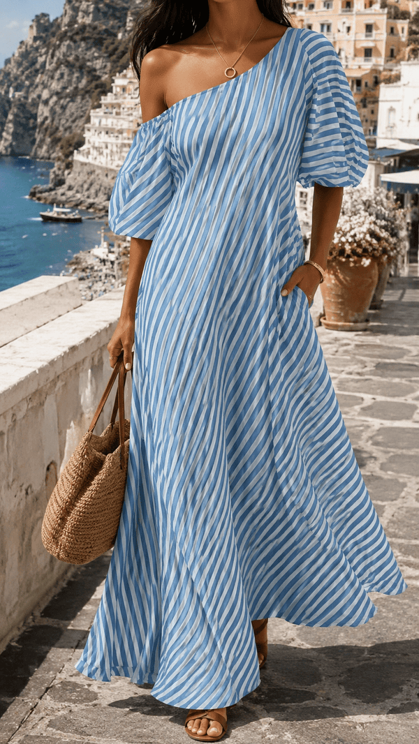 Amalfi Dress | Elegant Maxi with Coastal Ease
