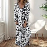 Amanda - Vestido Safari Chic con estampado de leopardo