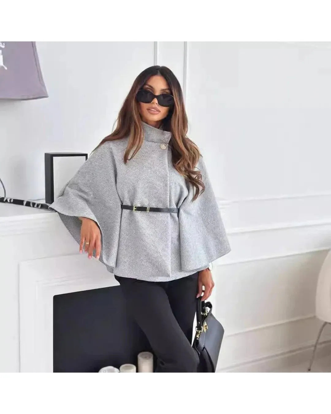 Lea | Chaqueta elegante con cinturón y diseño de mariposa - Camila Fashions