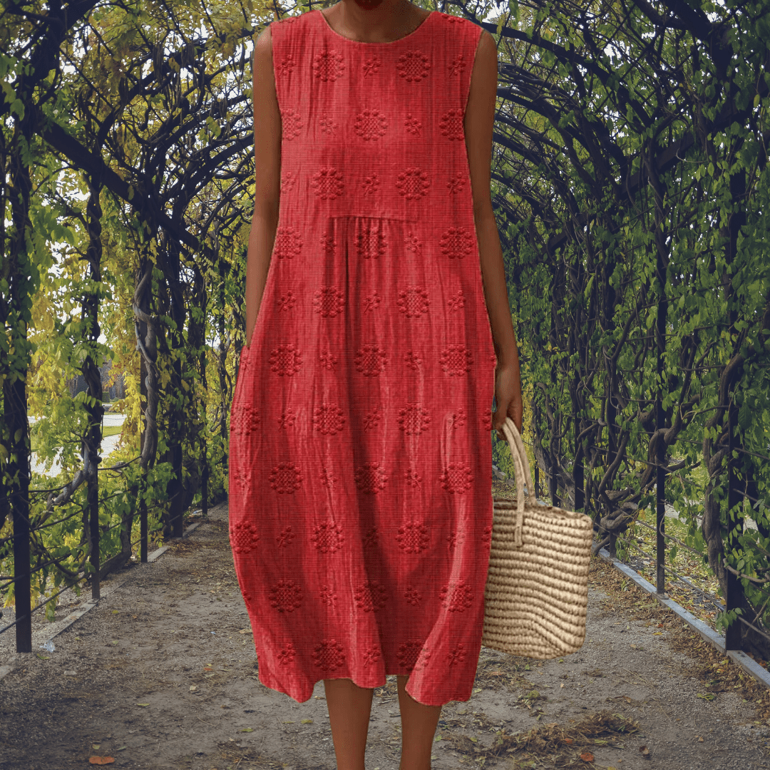 Anastasia | Vestido elegante sin mangas con bolsillos