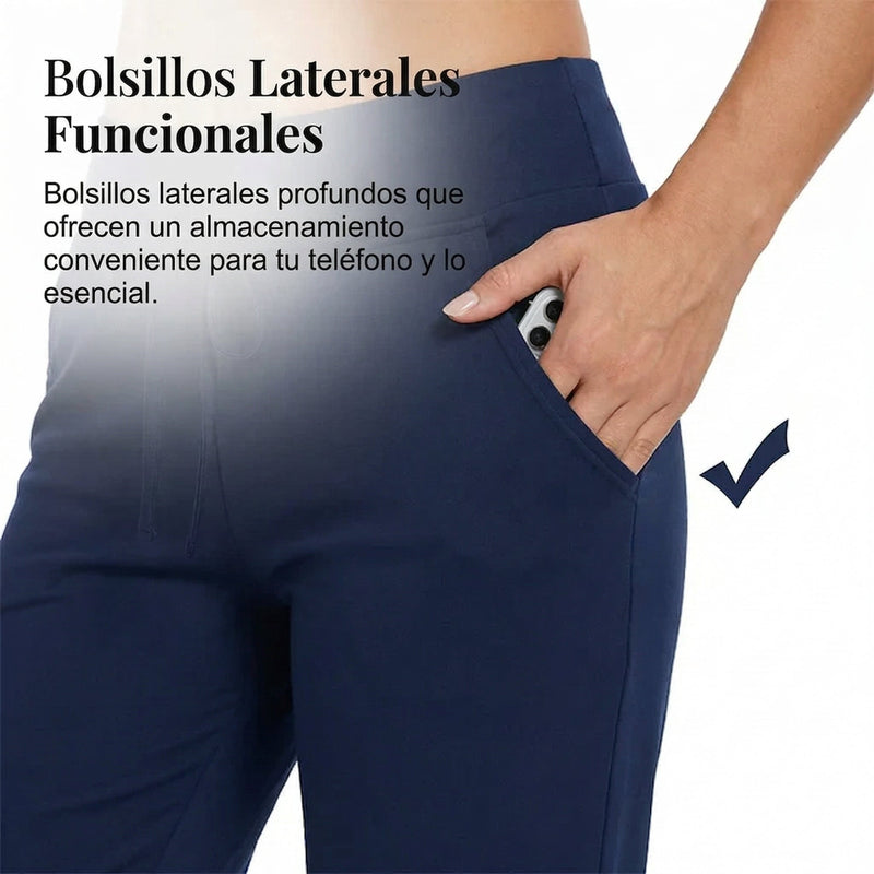 Tamara – Pantalones capri con cordón en la cintura