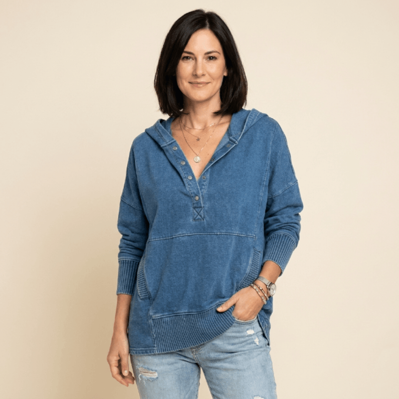 Elina – Sudadera con cierre de botones