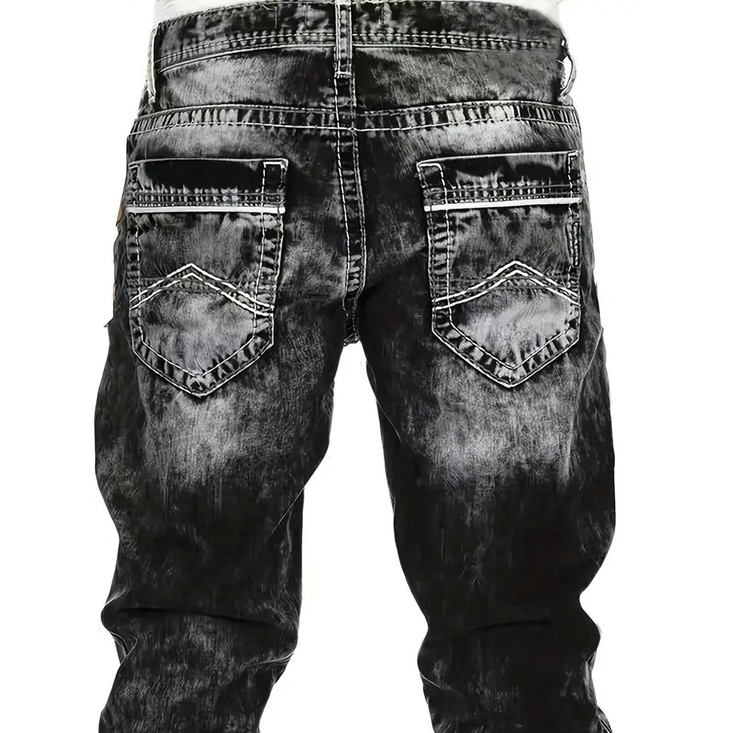 Vaqueros elásticos creativos para hombre, de estilo minimalista, ideales para el verano, estilo emo