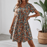 Bea | Vestido de verano floral con escote en V