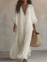 Anna – White Pearl Dress