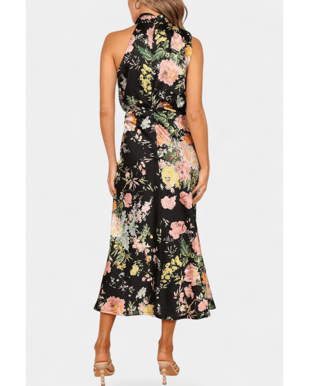 Lisa | Maxi Floral Halter - Camila Fashions