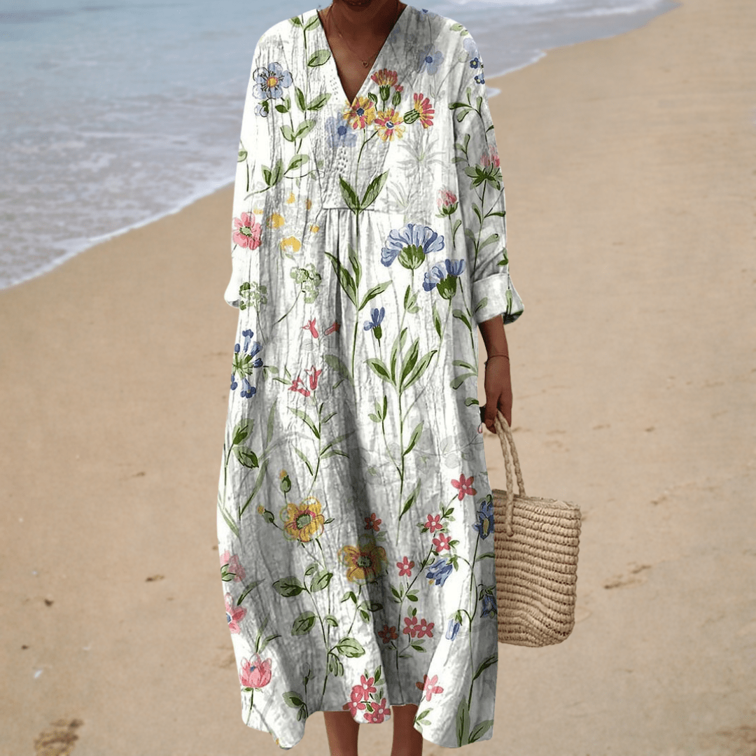 Vestido de verano estampado favorecedor