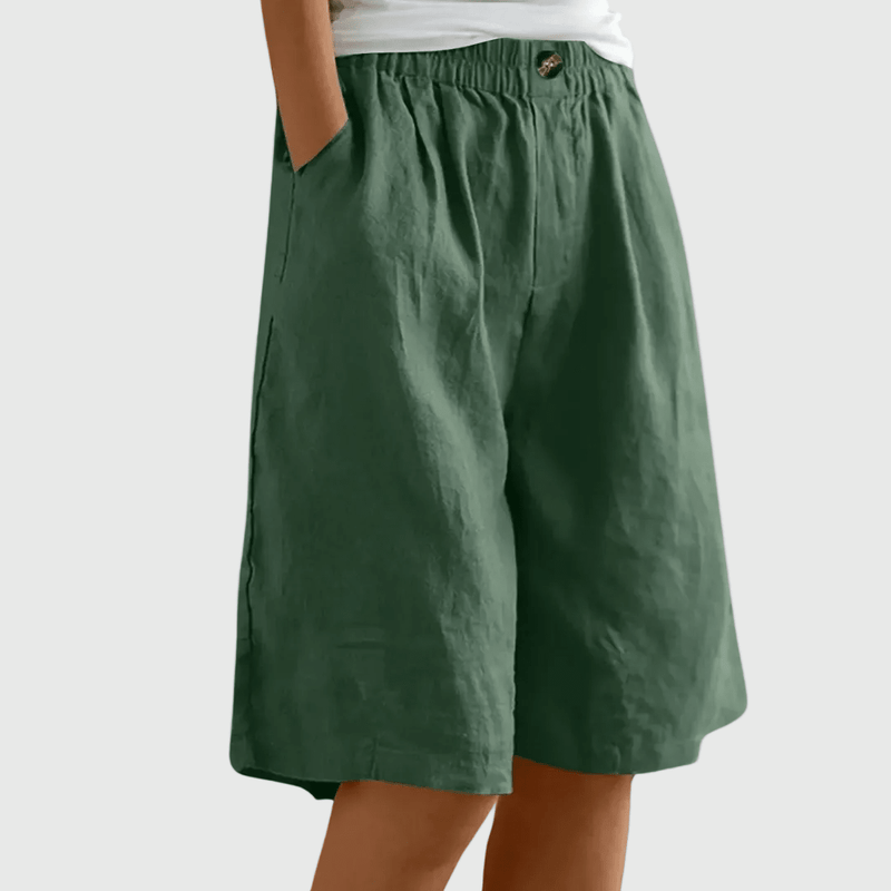 Madeleine | Ruime Shorts met Elastische Taille