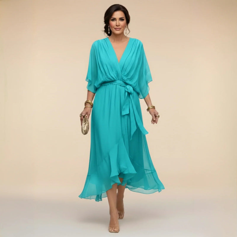 Mónica - Vestido con escote en V