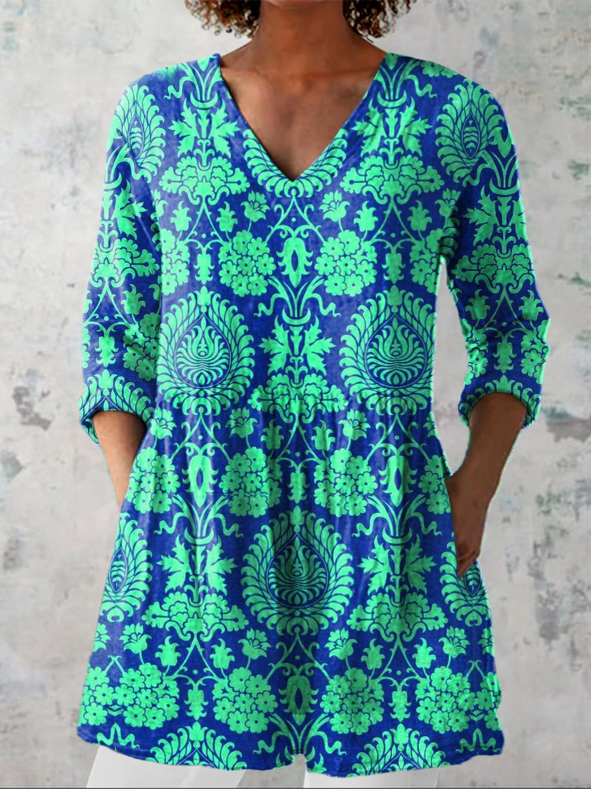 Raquel | Blusa larga de cuello en V