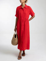 Lisandra - Vestido camisero fluido de verano