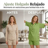 Elena - Conjunto veraniego de camisa amplia y short