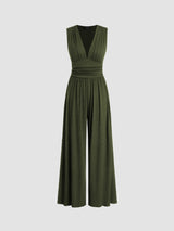 Charity – Elegant sleeveless jumpsuit with wide-leg trousers