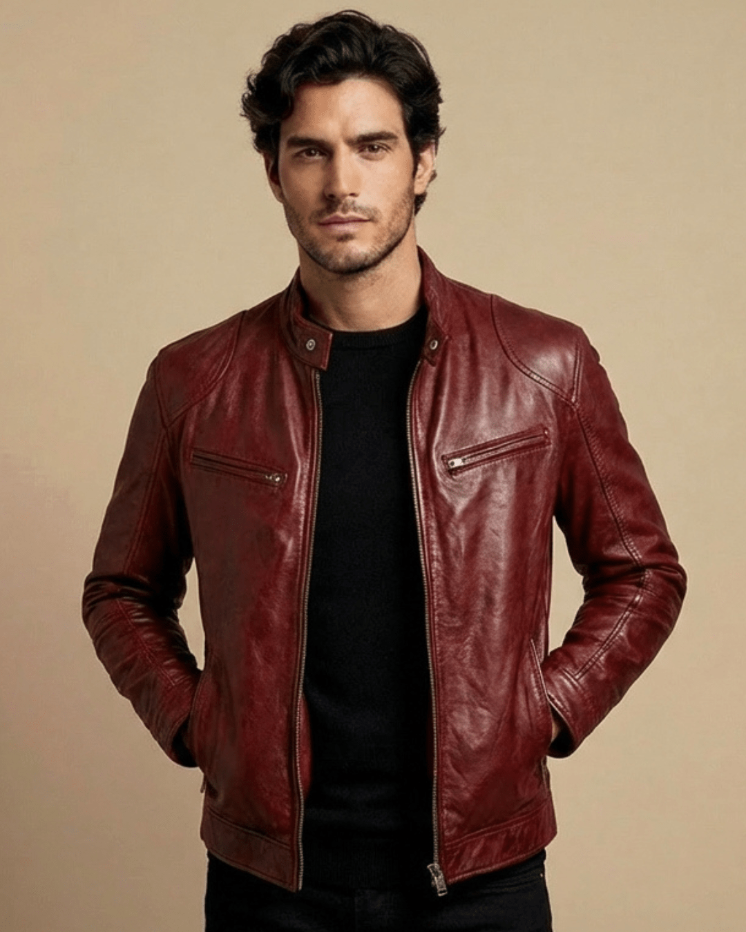 CHAQUETA CUERO - Camila Fashions
