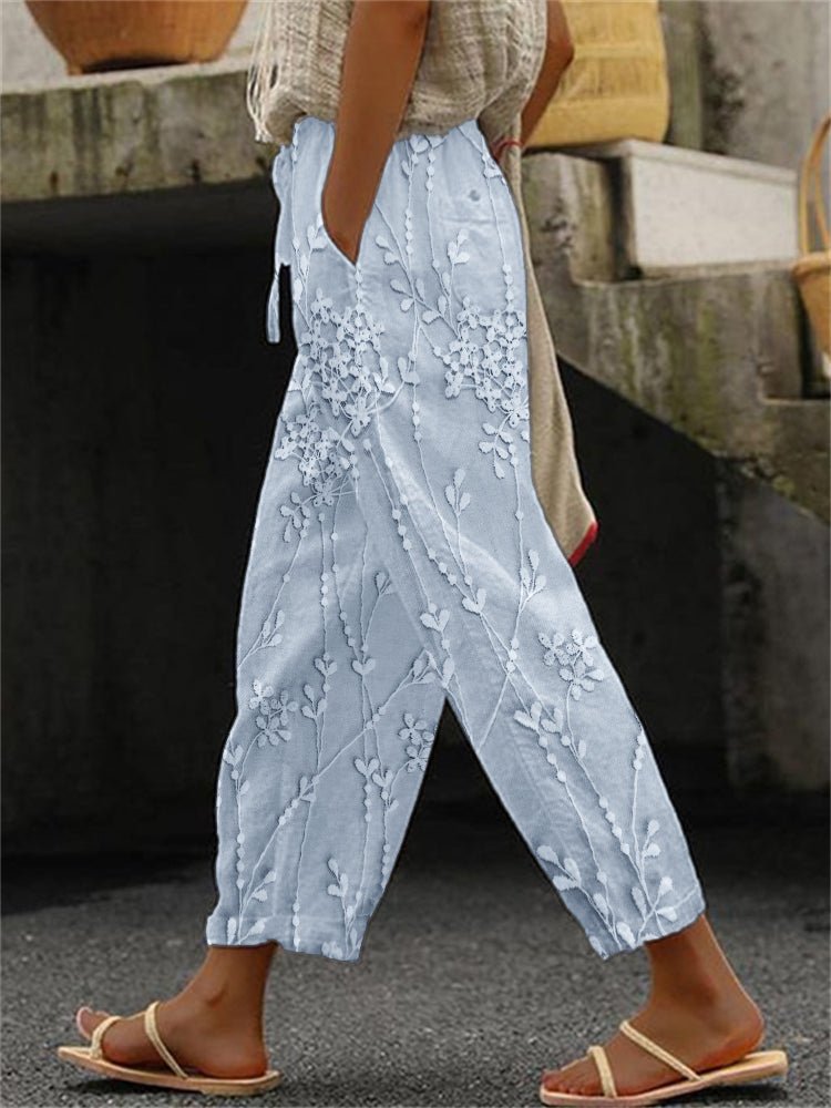 Pantalones Impresos Lía™ con Diseño de Vides