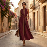 Clara | Vestido largo cruzado elegante