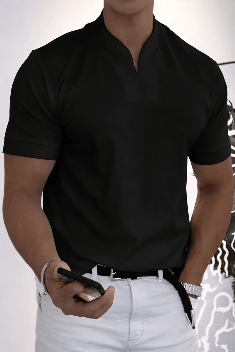 Pablo - Camiseta con cuello en V transpirable y corte clásico