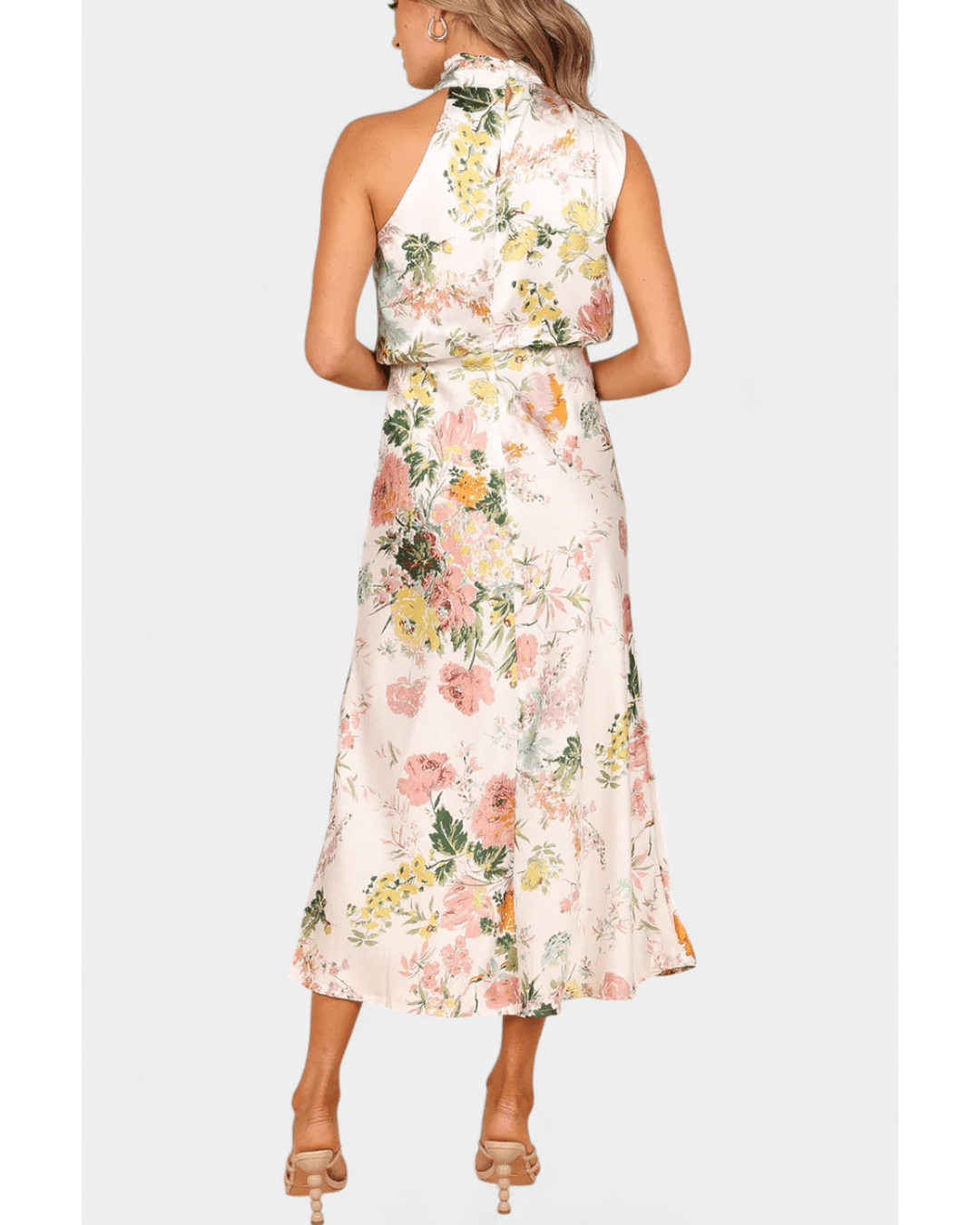 Lisa | Maxi Floral Halter - Camila Fashions