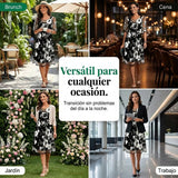 Elisa - Vestido de gasa floral elegante