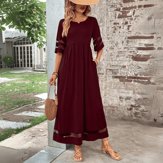 Aurora™ | Vestido midi favorecedor que estiliza el abdomen