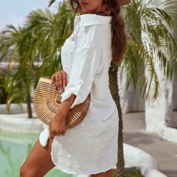 Valentina - Camisa oversize elegante con abertura lateral