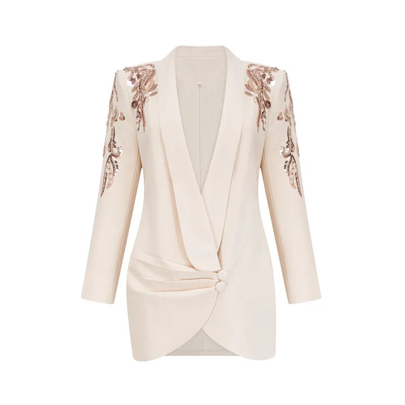 Elena - Vestido blazer adornado con lentejuelas