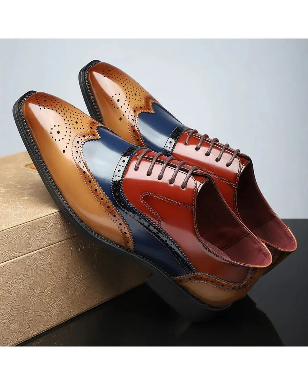 Harry - Zapatos brogue vintage - Camila Fashions