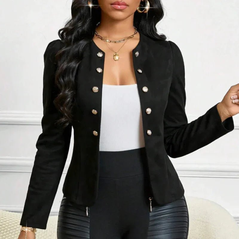 Sara - Chaqueta de mujer de imitación de ante