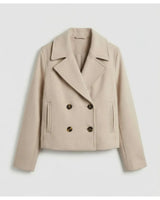 Adriana | Elegant Double-Breasted Button Jacket - Camila Fashions