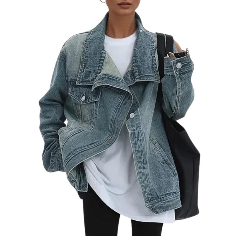 Cleo | Chaqueta asimétrica urbana con botones