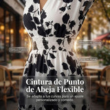 Clara - Vestido floral largo con escote en V