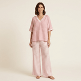 Amalia - Conjunto de rayas elegante y casual