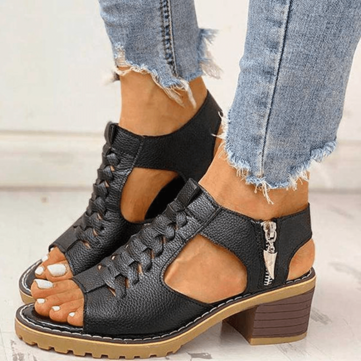 Ona™ | Sandalias elegantes de tacón alto