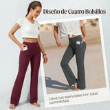 Diana - Pantalón de cintura alta elástico y corte ancho