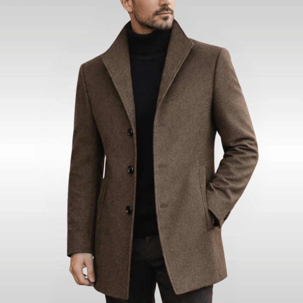 MARCOS ABRIGO LARGO DE INVIERNO | ELEGANCIA REFINADA PARA DÍAS FRÍOS