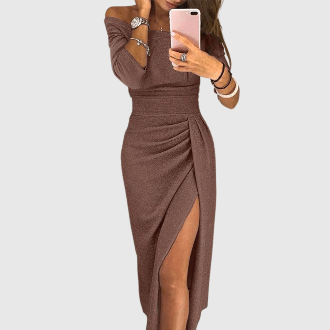 Estrella™ | Vestido maxi con cuello halter