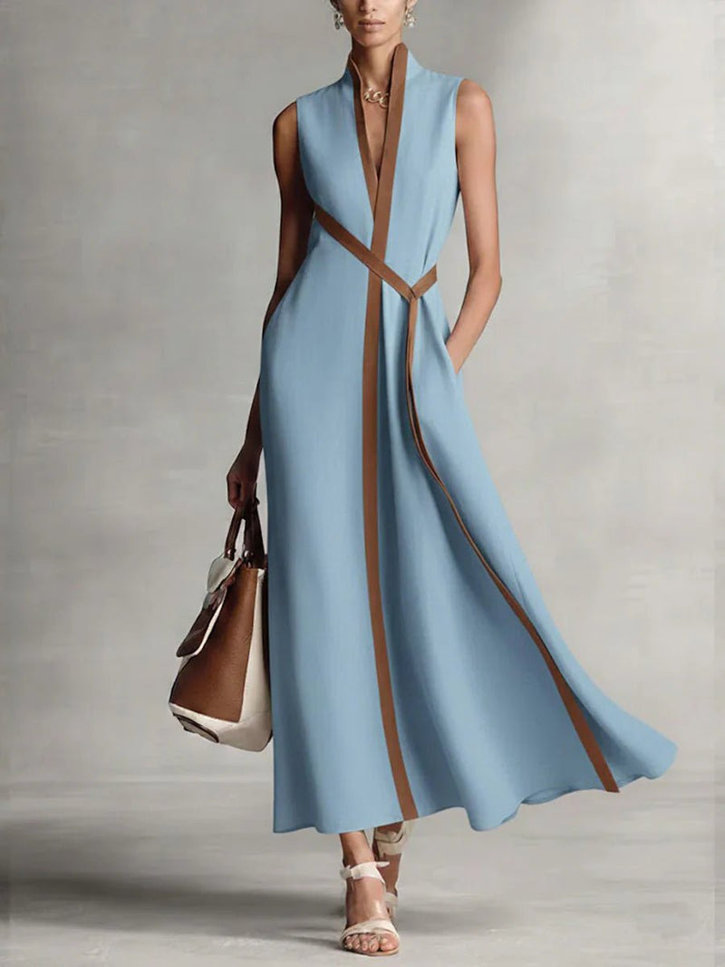 Clara | Vestido largo cruzado elegante
